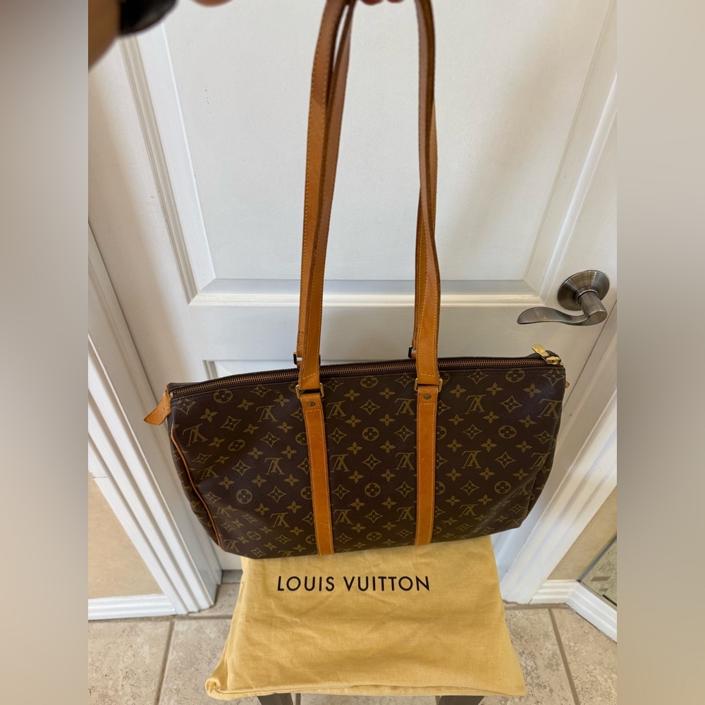 LOUIS VUITTON MONOGRAM FLANERIE LEATHER TOTE (AUTHENTIC IN EUC) & LV DUST BAG! - Picture 7 of 7